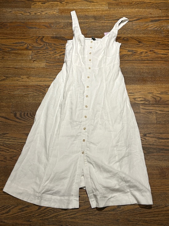 Dresses & Skirts - White Button-Front Sundress with Wide Straps